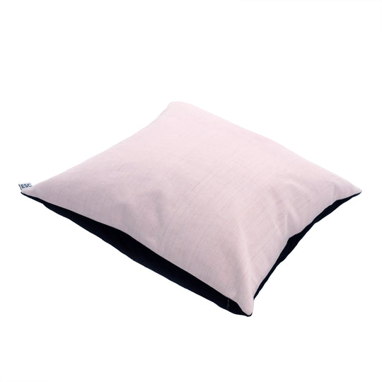 CUSHION - PALE PINK & BLACK