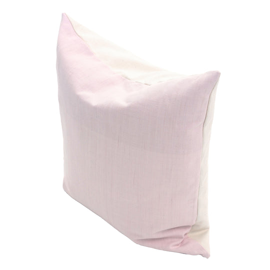 CUSHION - PALE PINK & COTTON WHITE