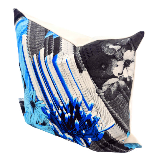 CUSHION - PRINT & COTTON WHITE