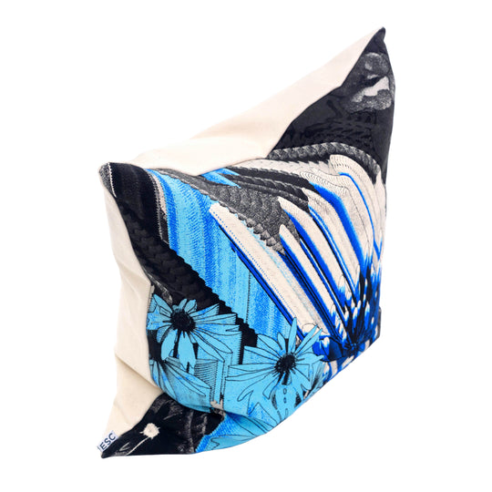 CUSHION - PRINT & COTTON WHITE