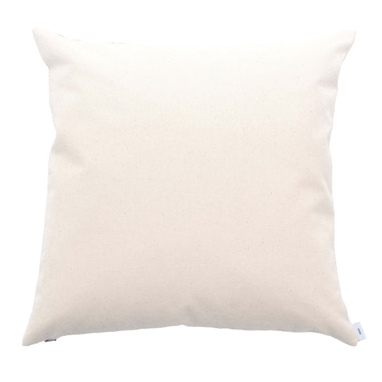 CUSHION - IRON GREY & COTTON WHITE